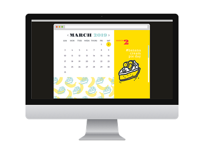 National Day Calendar- Responsive Concept App branding design digital illustration illustration pattern design ui ux vector web