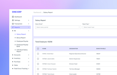 ERP - Report view & Export businessintelligence dashboard dashboardui dataanalytics datavisualization erp erpsystem financialreports minimalui moderndashboard reportmanagement reports ui ux