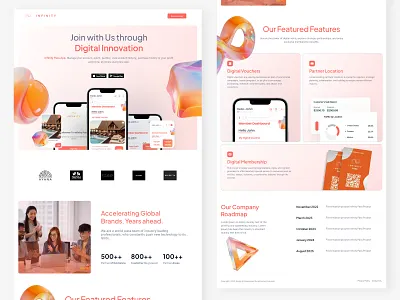Landing Page : Infinity design landingpage ui ui ux ux