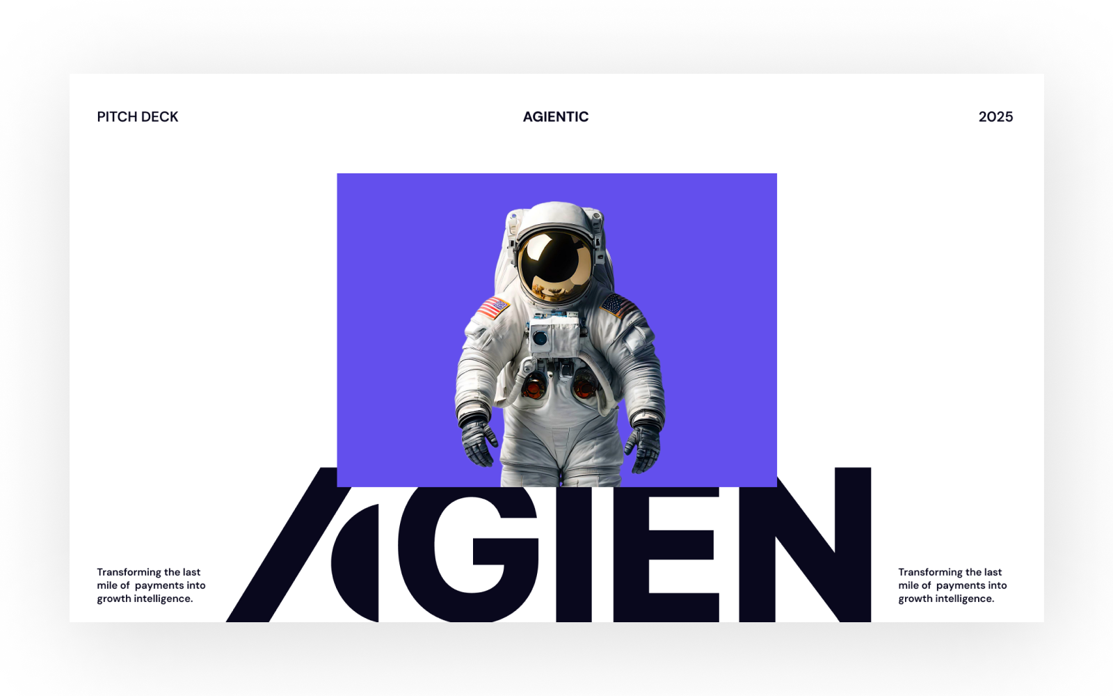 Example of Faster Turnaround! Custom Pitch Deck