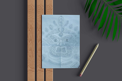 Bhairav Sketch artisticexpression bhairav blackandwhiteart drawing handdrawn hindugods lordbhairav pencilsketch sketch sketchart spiritualart
