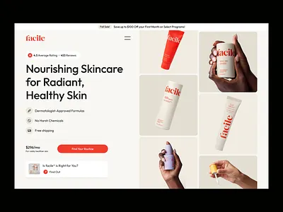 Web UI clean design ecommerce header healthcare landing page online shopping product design shopify skin care skincare tele health tele health website telehealth typography ui ui ux user experience ux website