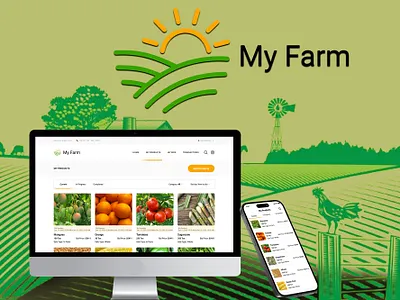 Mazady - My Farm animation branding graphic design logo ui