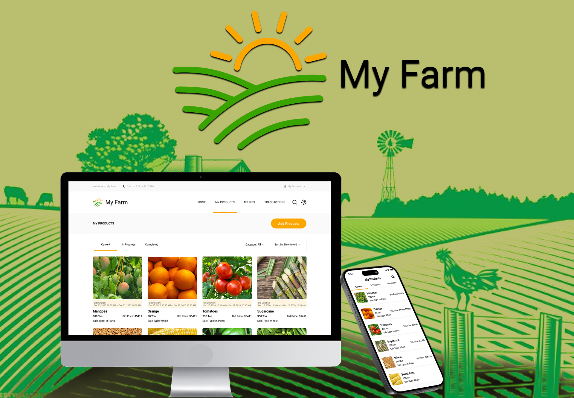 Example service media