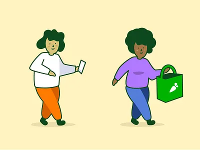 Modular Characters character grocery illustration instacart parts shopper system