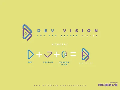 Dev Vision | Logo Design Concept design devvision dribbble illustration logo shojib