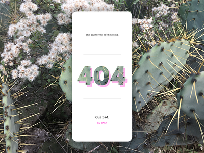 404 Page 008 dailyui