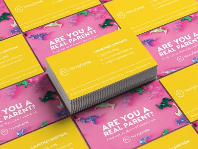 Nanny Connie Business Cards brand branding businesscarddesign businesscards logo