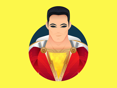 Say the magic word! captainmarvel character dc dribbble follow graphicdesign illustration logo logo design shazam shot vector