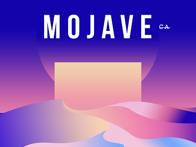 Mojave campus creativo chile clean colourful david bowie design duna dunes gradient illustration major tom unab vector