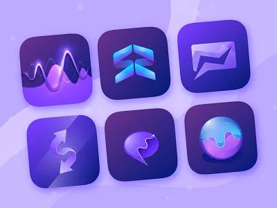 Business App Icon Concepts android app apple arrow business chat concepts design finance icon mobile trading vector