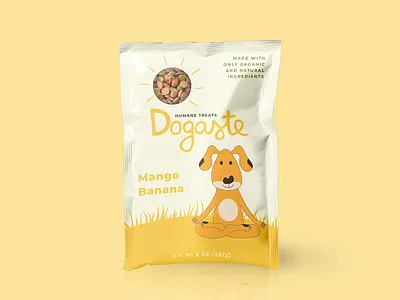 Dogaste branding design dog dog food dog treats doga graphic design illustraion illustration illustrator package packaging yoga