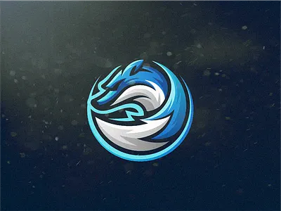 Blue Fox animal branding design dribbble icon identity illustration logo mark modern simple symbol