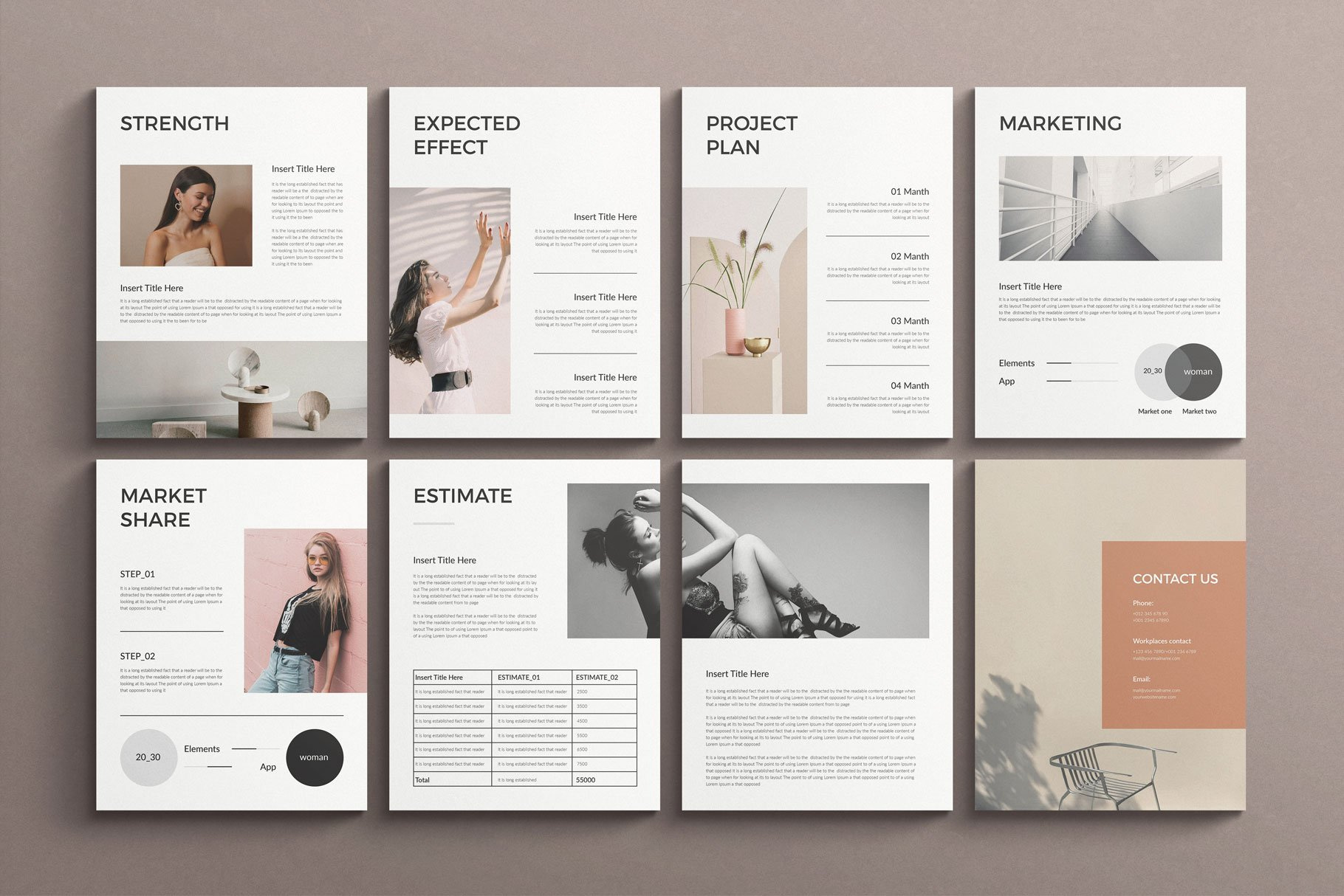 Business Proposal Template CANVA by TemplatesForest on Dribbble