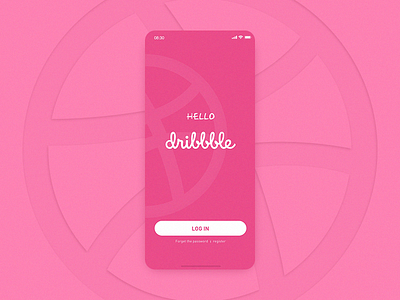 Dribble app illustration ui