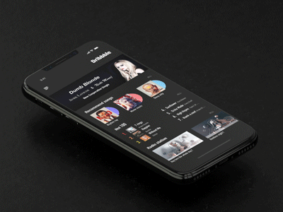 music app logo ui ux 动画 卷筒纸 应用 设计