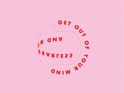 getout_type circle color combination experimental form geometric geometric design lines minimal pink type typogaphy