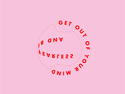 getout_type circle color combination experimental form geometric geometric design lines minimal pink type typogaphy