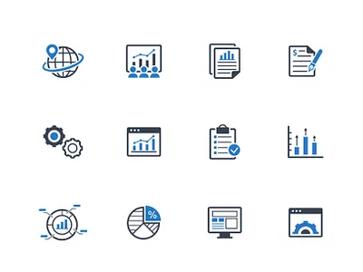 Business Report Icons business chart data graph icon icon design icon set icons illustration report ui vector