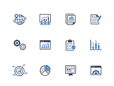 Business Report Icons business chart data graph icon icon design icon set icons illustration report ui vector