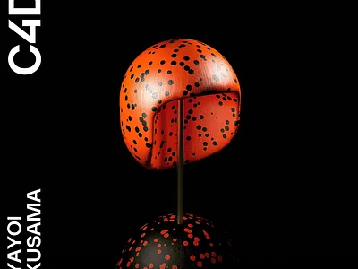 Kusama c4d cinema4d 3d render