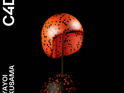 Kusama c4d cinema4d 3d render