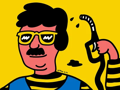 Fuel Station Jobs doodle drawing fuel station illustration