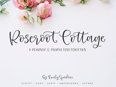 Roseroot Cottage Font Collection