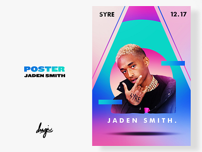 Jaden Smith Poster 2d digital illustration photoshop poster vaporwave