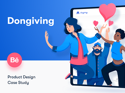 Dongiving • Case Study behance case study charity design donating illustration ui ux web web design website