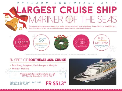 Weekender Travel Ad advertisement cruise ship graphic design magazine ad travel ad