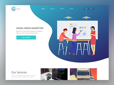 Landing Page homepage design landing page layout dsign ui ux design webdesign