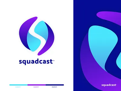 Squadcast : Brand Identity brand agency brand and identity brand design brand development brand identity brand identity design branding design design studio graphic icon logo logo design logo design branding logo design concept startup branding startup logo typography vector