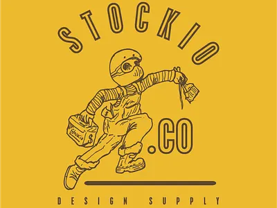 Stockio Logo branding desain design flat flatedesign ikon illustration ilustrasi logo merek vector vektor