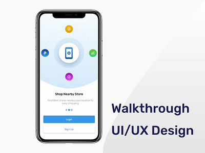 Walkthrough Concept android app apple design interface ios iphone typography ui uiux ux uxdesign