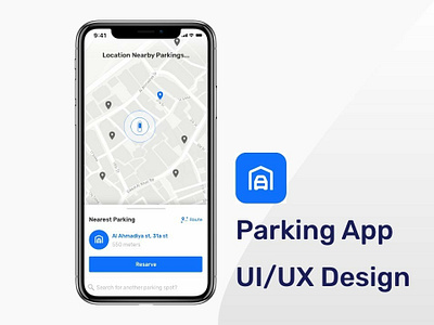 Parking App android app apple design icon illustration interface ios iphone ui uiux ux uxdesign web