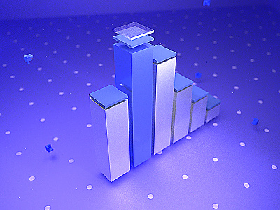 Chart bars 3d abstract abstract art b3d blender blender3d c4d color colors design illustration inspiration isometric lowpoly ui ux