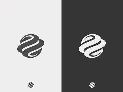 Green Planet B/W cosmos design earth icon identity logo logotype mark planet simple space symbol universe