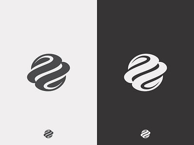 Green Planet B/W cosmos design earth icon identity logo logotype mark planet simple space symbol universe