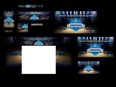 Tournament Countdown All banner ads branding design illustrator logo photoshop web