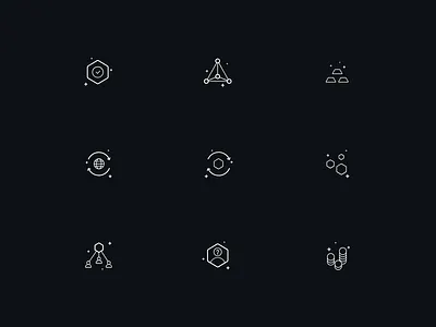 Gigzi - Icons Set arounda bitcoin brand branding crypto currency design finance gigzi icon identity money set style