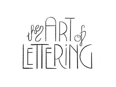 The Art of Lettering art deco artdeco goodtype goodtypetuesday hand lettering lettering