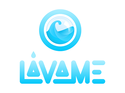 Lávame branding design icon logo