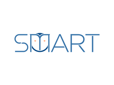 Smart Logo app blue branding custom custom font design font gotham icon app identity law enforcement letter m logo logo design logo designer mark mark icon symbol owl tech