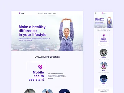 Verv Web-site branding design flat ui web