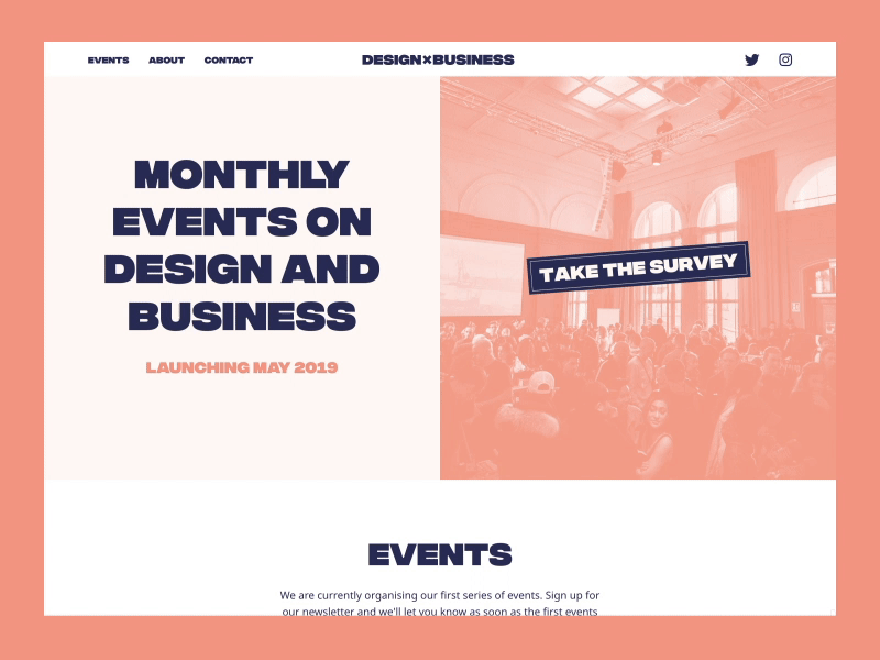 Design x Business - Website community design education event lecture networking people talk
