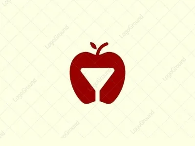 Apple Glass Logo apple best character color design designs dual meaning fruits glass icon illustration illustrator logo logogram logos monogram monoline negative space pictogram smart logo