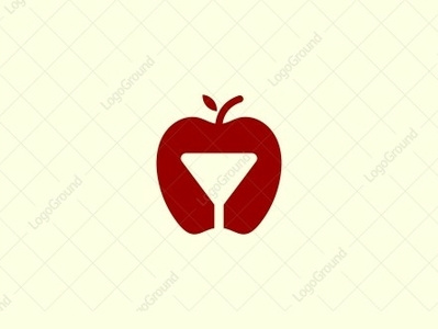 Apple Glass Logo apple best character color design designs dual meaning fruits glass icon illustration illustrator logo logogram logos monogram monoline negative space pictogram smart logo