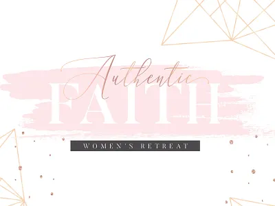 Authentic Faith advertising bible christian church design jesus vector