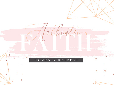 Authentic Faith advertising bible christian church design jesus vector